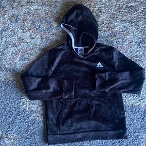 Adidas Kids Black and White Hoodie
